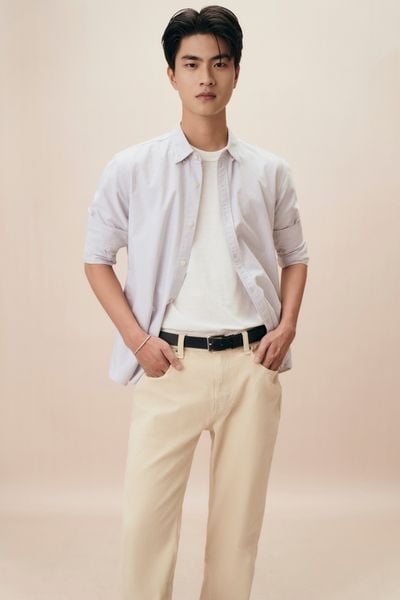  Áo sơ mi nam vải Oxford dáng regular 