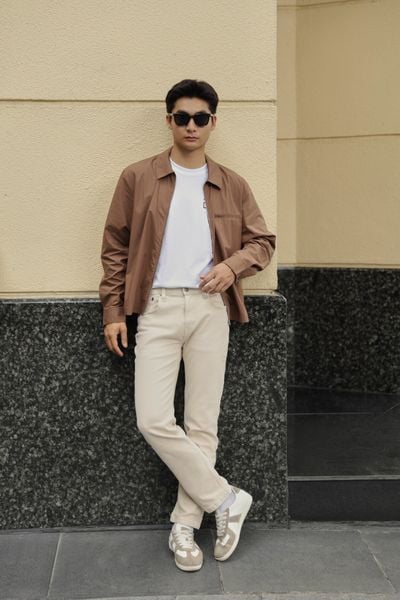  Quần Jeans nam dáng Taper 