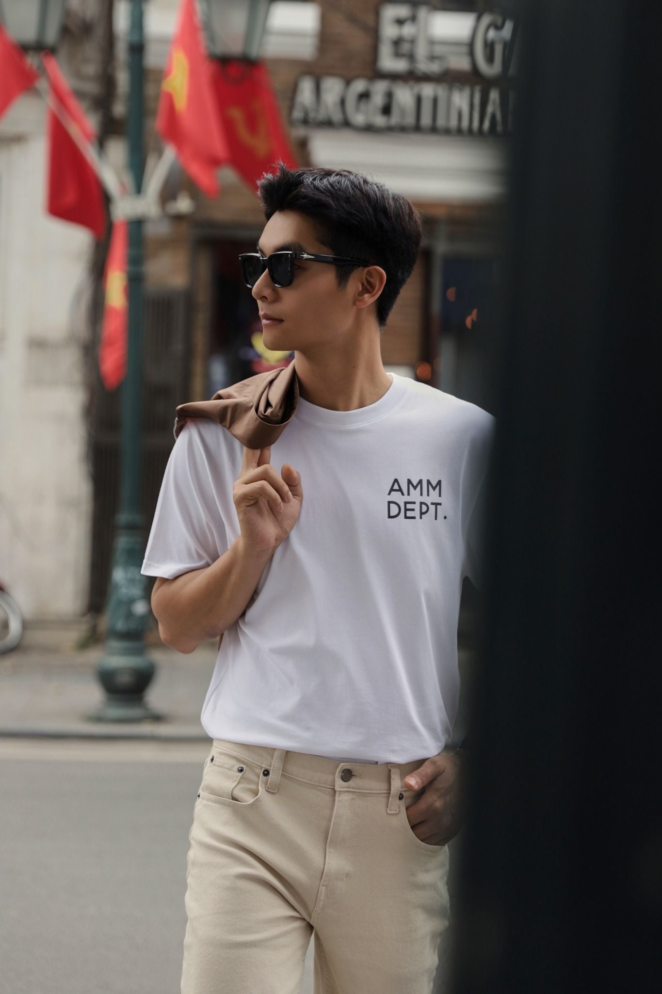  Áo phông nam dáng Regular in Họa tiết AMM DEPT 