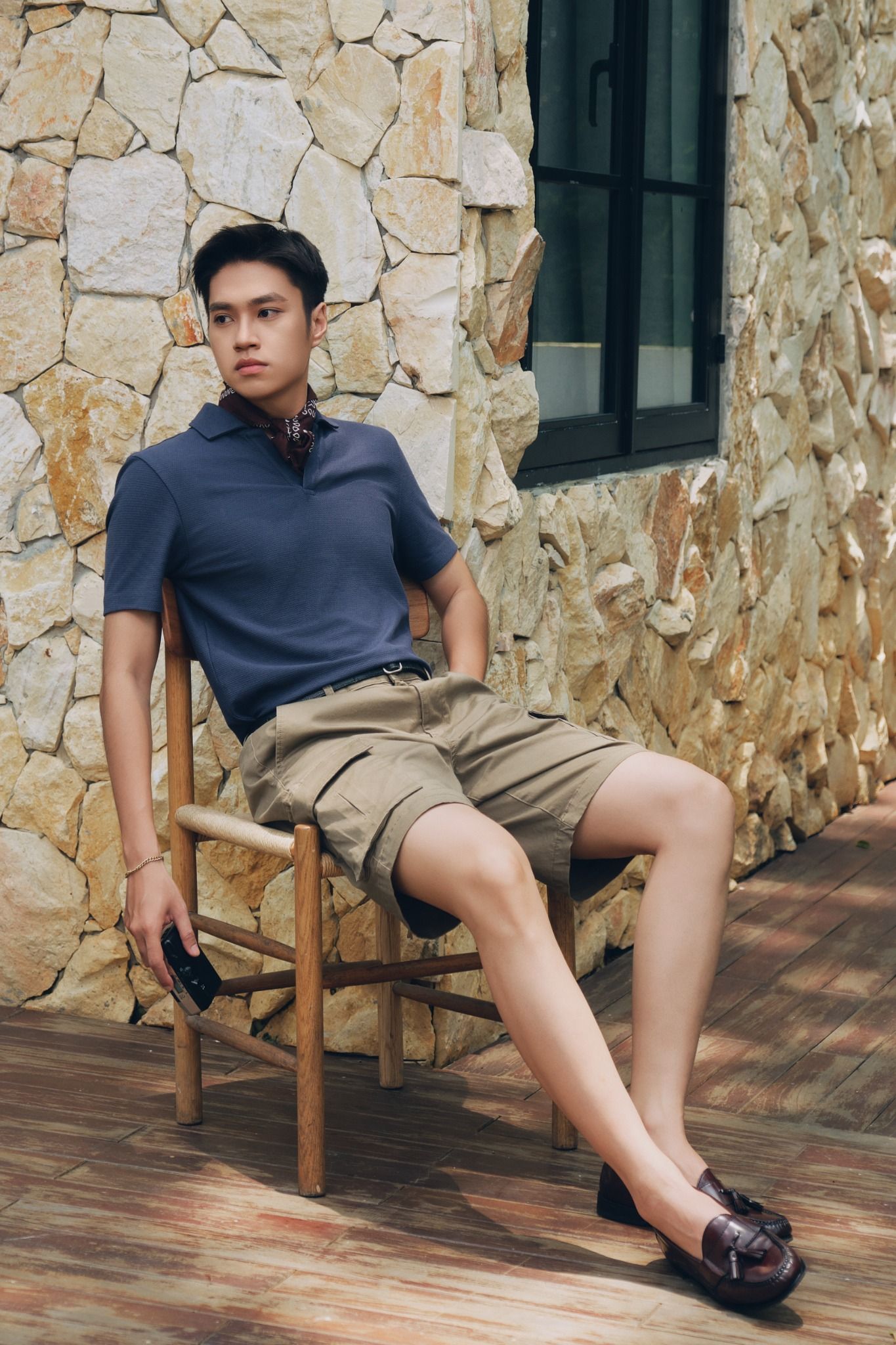 Áo Polo nam vải Texture dáng Regular 
