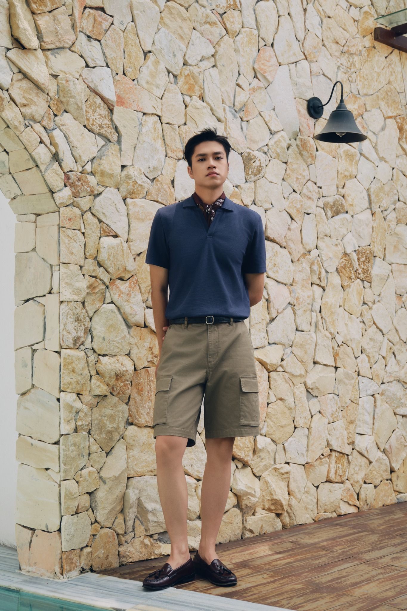  Áo Polo nam vải Texture dáng Regular 