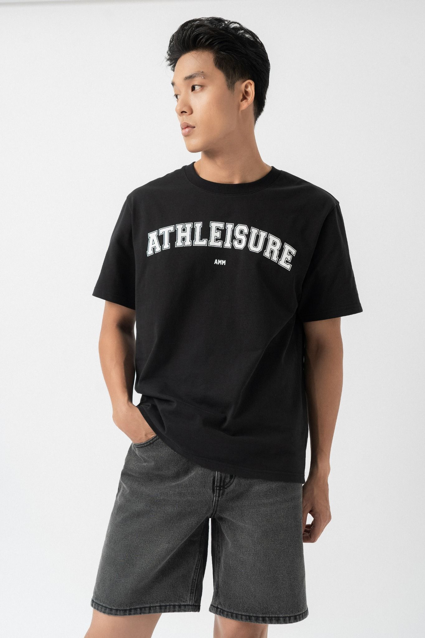  Áo phông nam ngắn tay in logo AMM Athleisure 