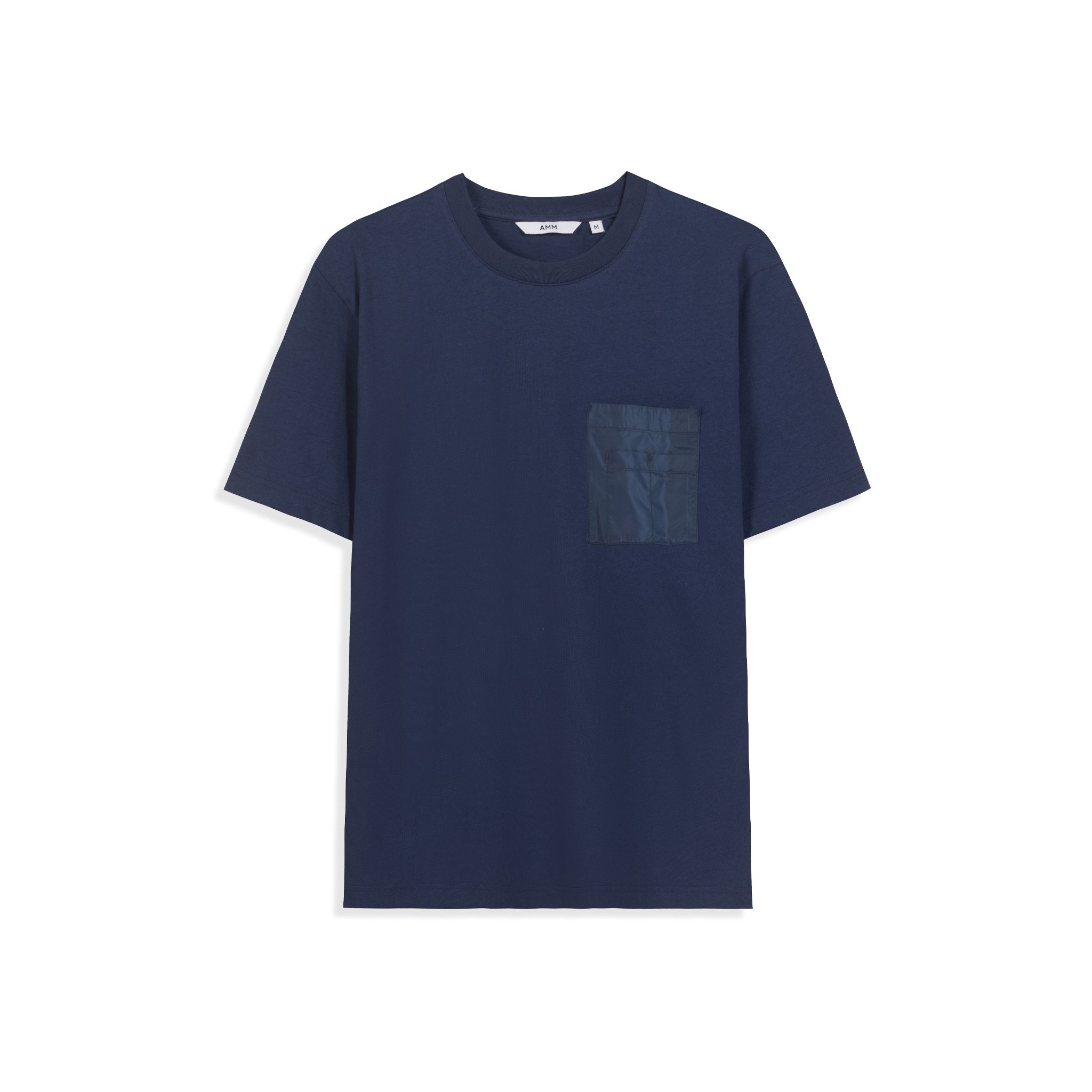  Áo Tshirt túi ngực phối vải Taffeta dáng Relax 