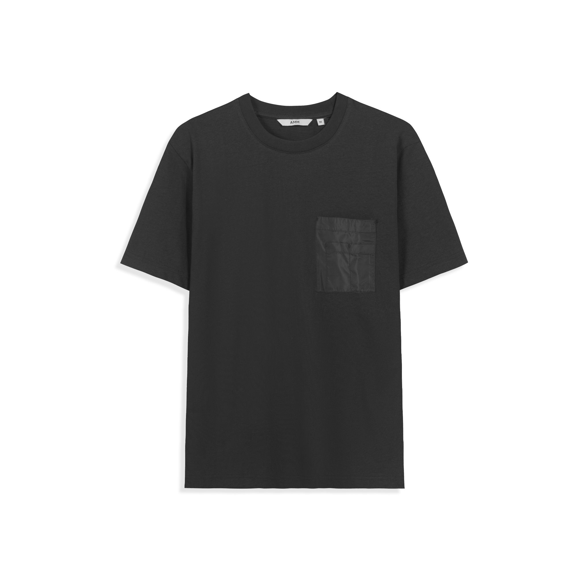  Áo Tshirt túi ngực phối vải Taffeta dáng Relax 