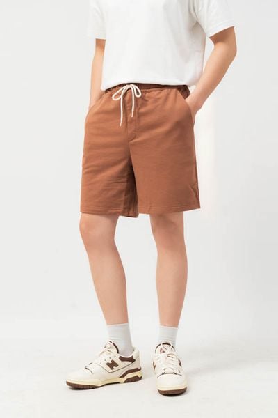  Quần shorts nam vải nỉ dáng relax 