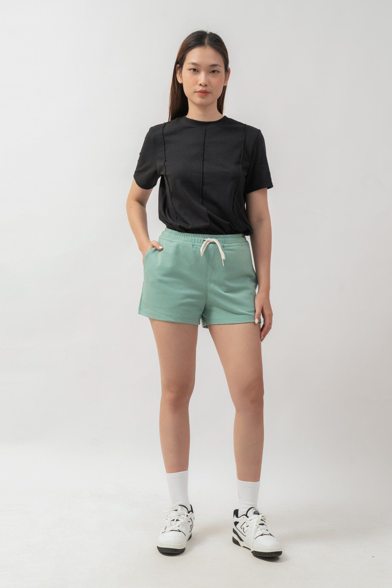  Quần short nữ vải nỉ 