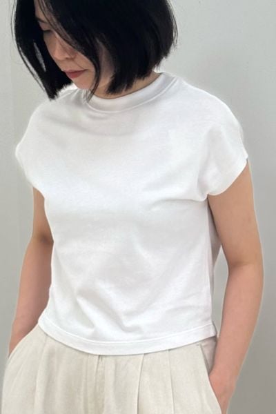  Áo phông Nữ tay hến dáng Crop vải single 