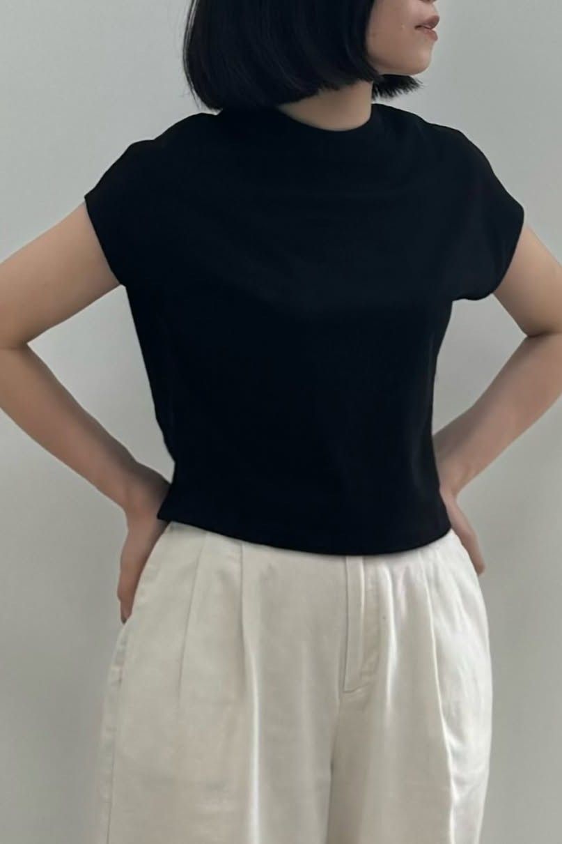  Áo phông Nữ tay hến dáng Crop vải single 