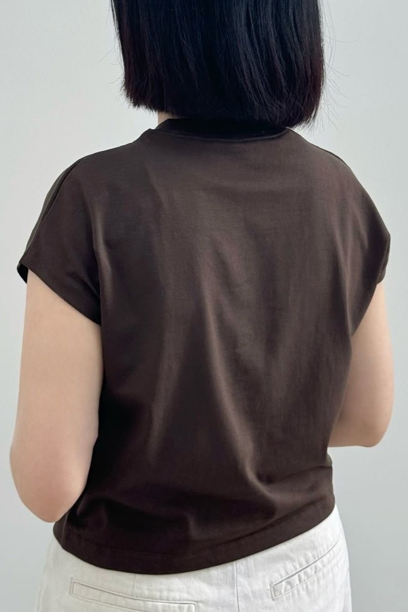  Áo phông Nữ tay hến dáng Crop vải single 