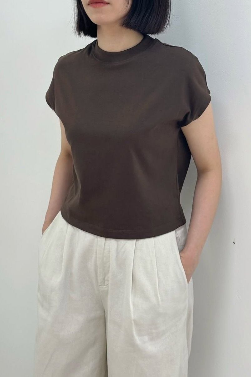  Áo phông Nữ tay hến dáng Crop vải single 