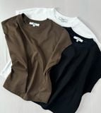  Áo phông Nữ tay hến dáng Crop vải single 