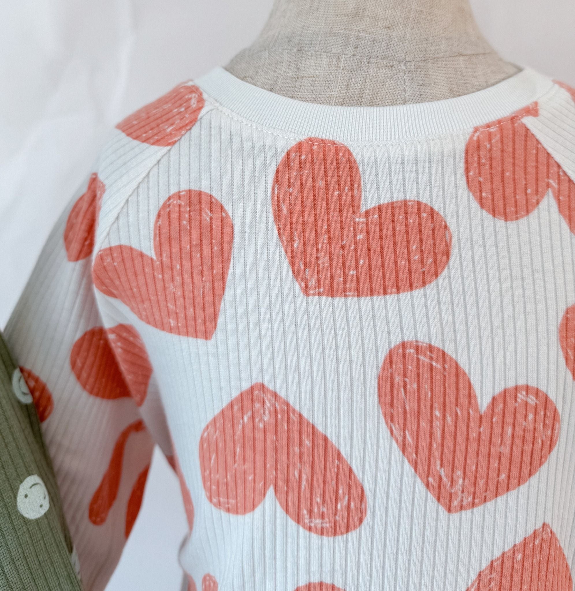  Bộ quần áo Unisex trẻ em vải rib dáng lửng có bo cổ 