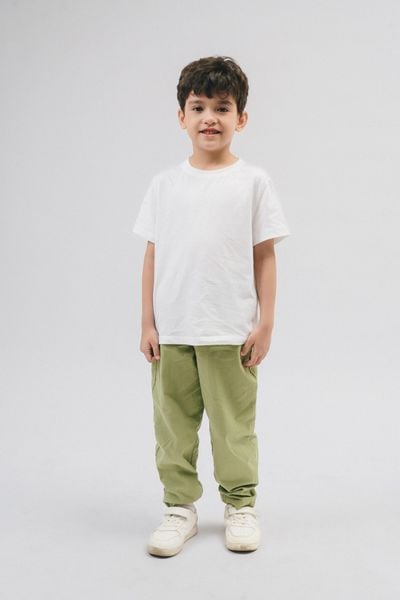  Áo phông trẻ em vải cotton hữu cơ 