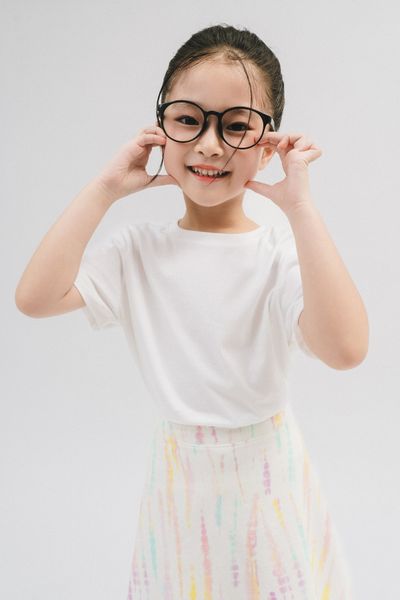  Áo phông trẻ em vải cotton hữu cơ 