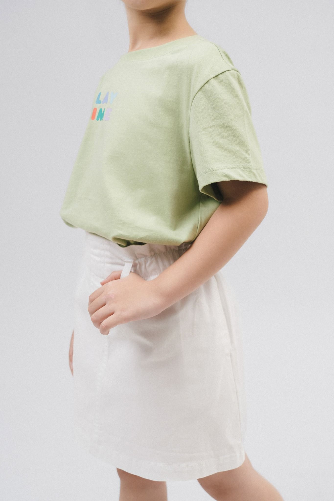  Áo phông trẻ em vải cotton hữu cơ in hình 