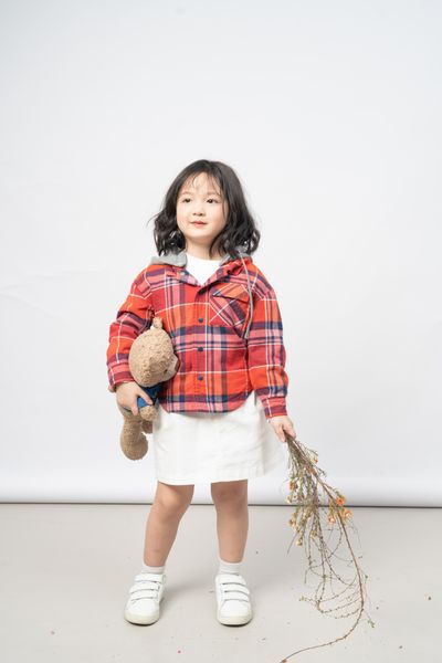 Đồ bơi cho bé gái dạng váy rời màu hồng BB303