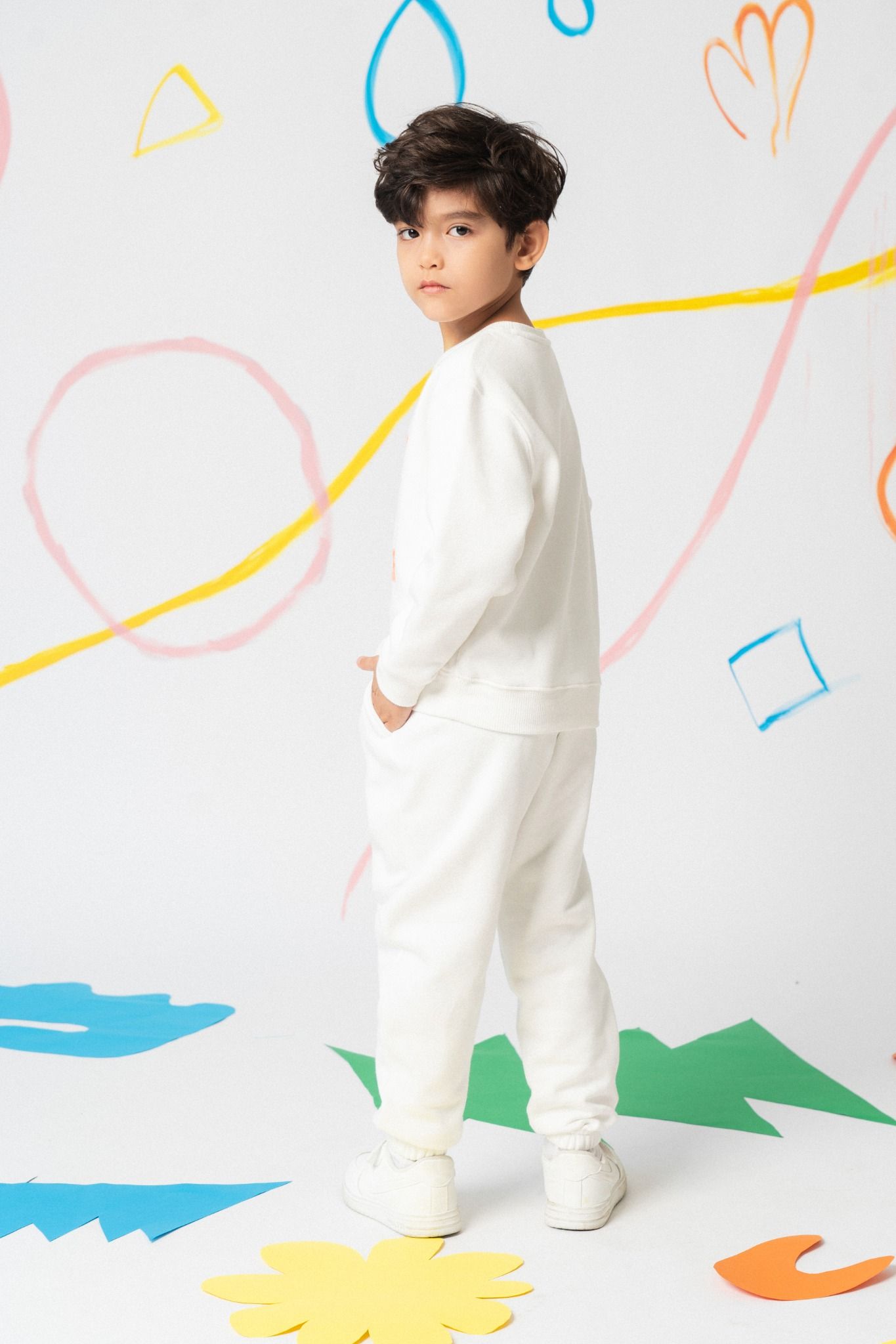  Quần nỉ jogger unisex trẻ em dáng regular 