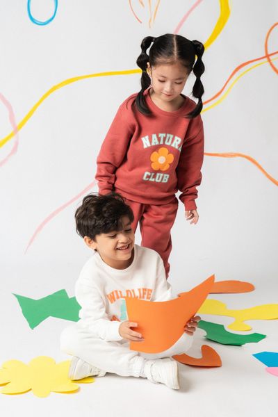  Quần nỉ jogger unisex trẻ em dáng regular 