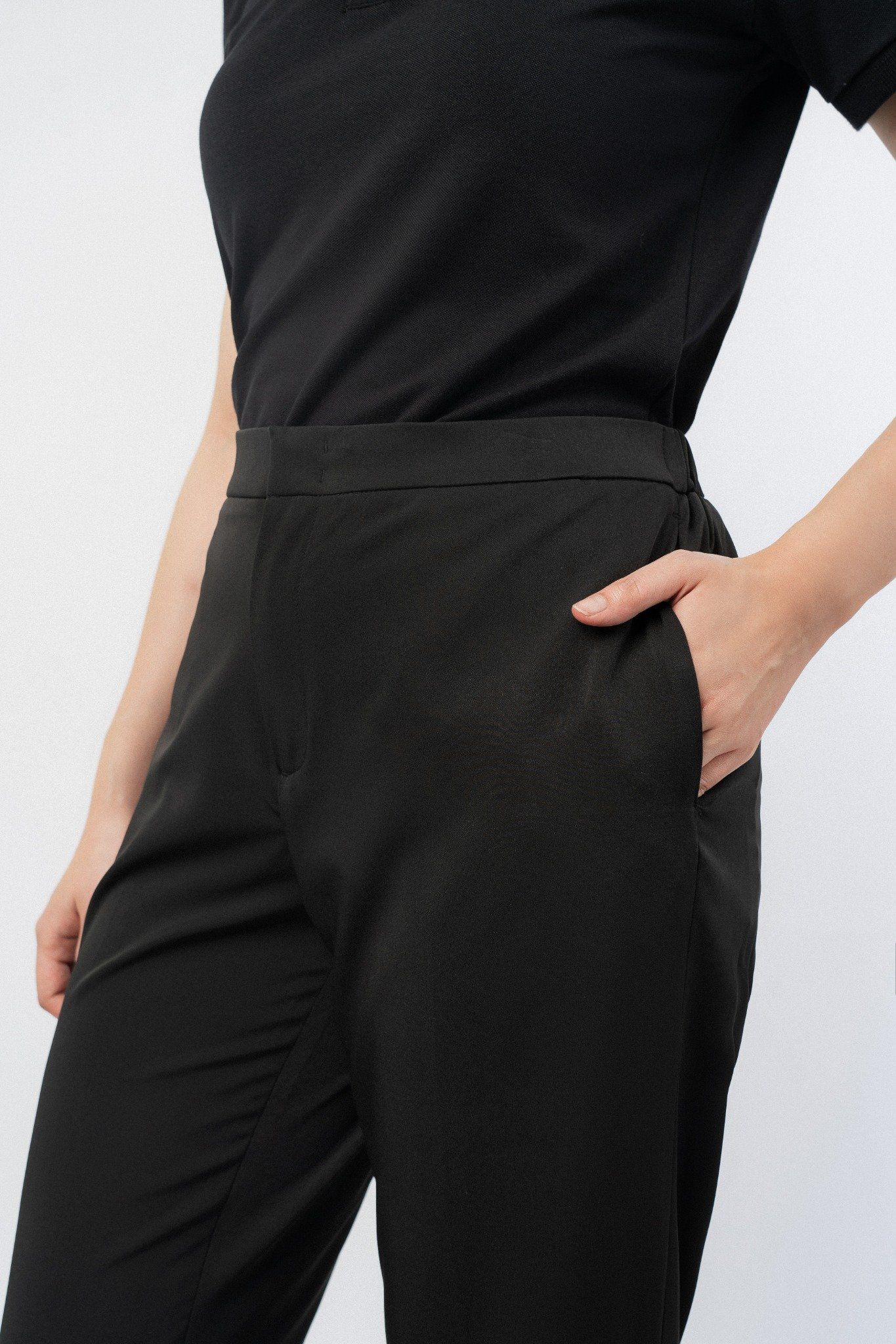  Quần âu nữ cạp chun sau ống đứng 