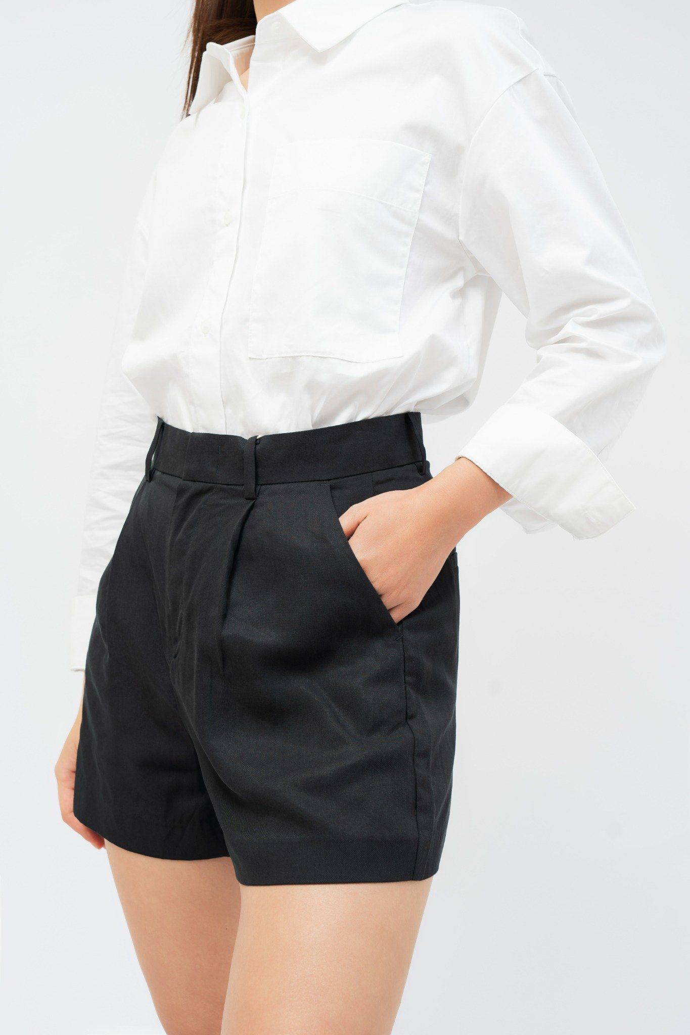  Quần short nữ một ly vải tencel 