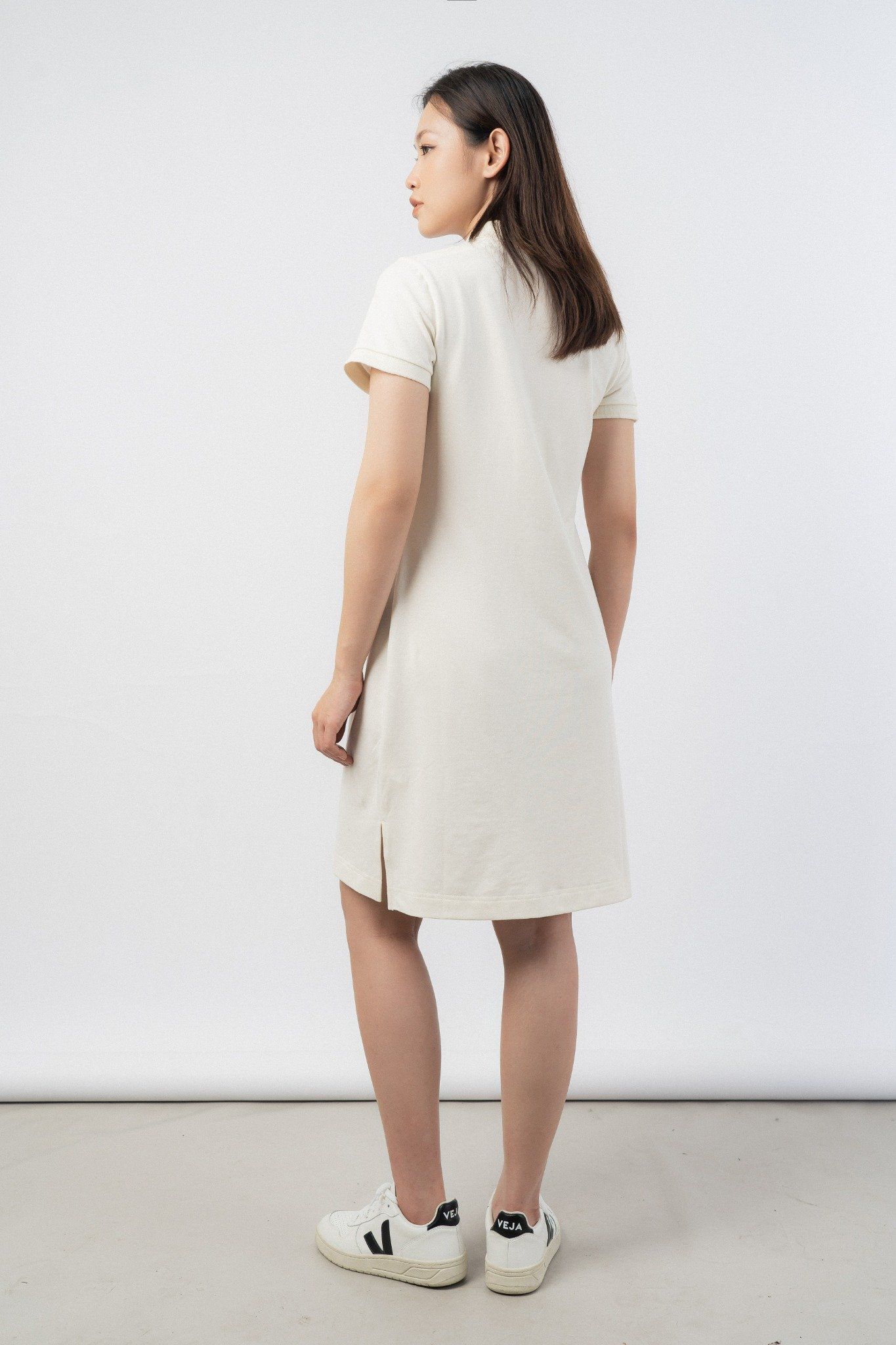  Váy polo dáng ôm vải pique 