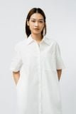  Váy sơ mi vải poplin dài qua gối 