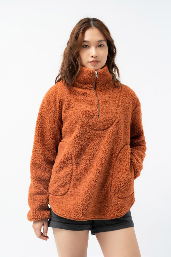  Áo chui đầu nữ giả lông cừu 