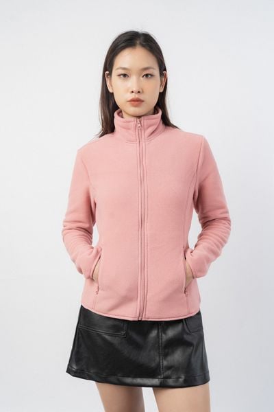  Áo khoác nữ cao cổ giả lông cừu 