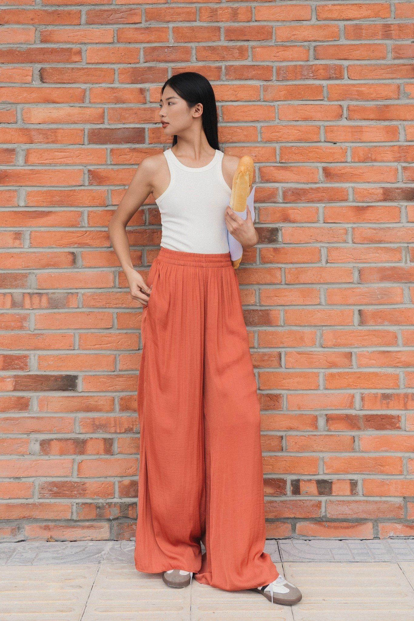  Áo khoét nách nữ vải rib 