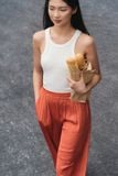  Áo khoét nách nữ vải rib 