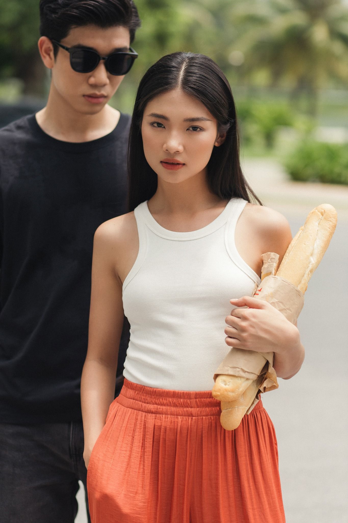  Áo khoét nách nữ vải rib 