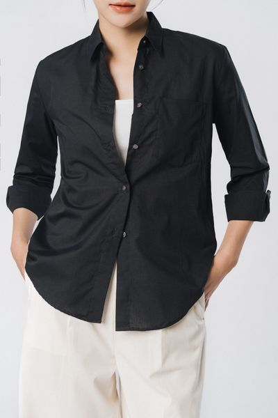  Áo sơ mi nữ dài tay dáng cơ bản 