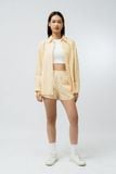  Quần short nữ kẻ cạp chun 