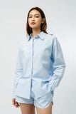 Áo sơ mi nữ kẻ dáng rộng 