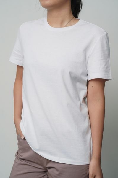  Áo T-shirt nữ sợi bông tái chế 