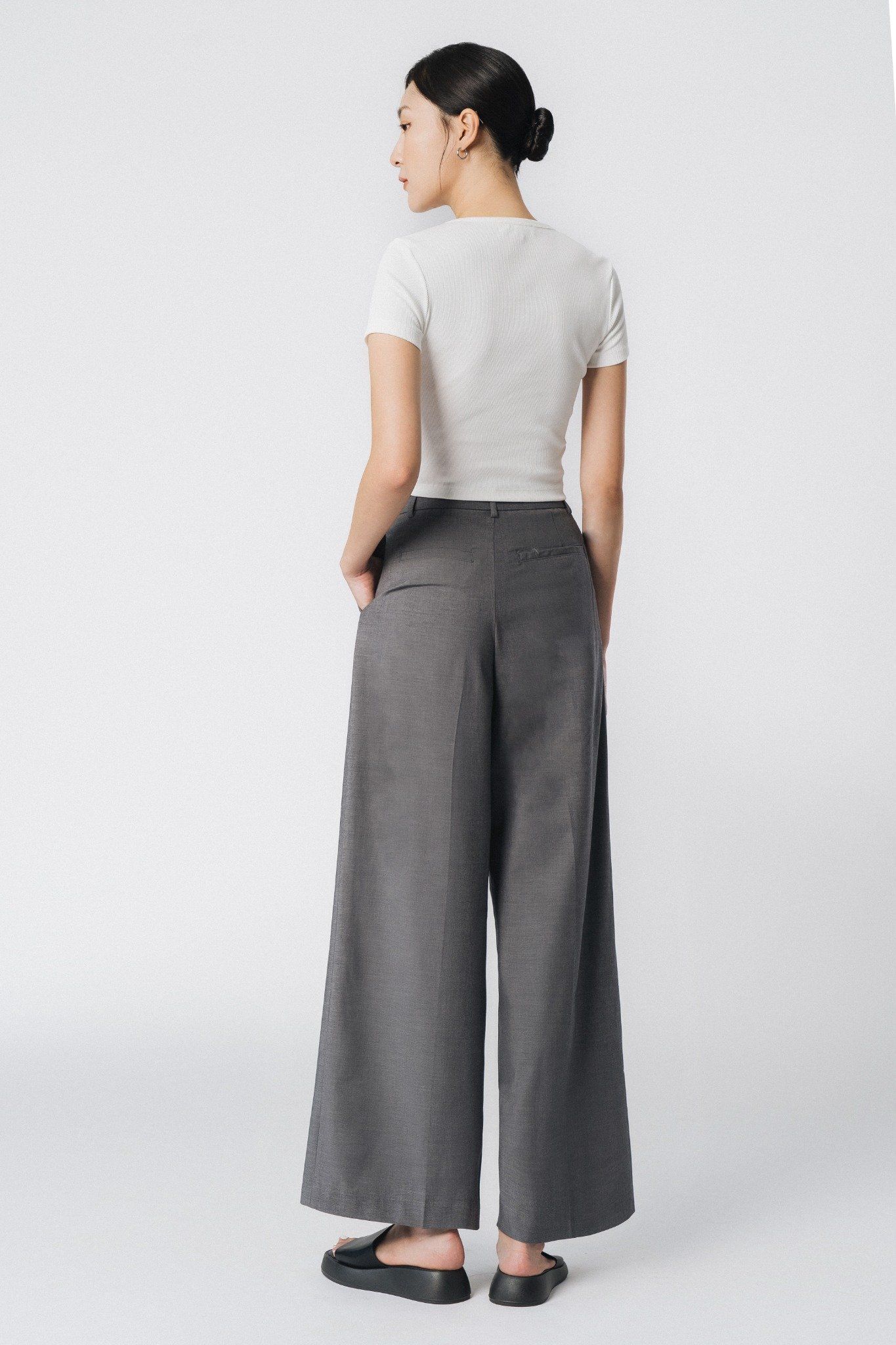  Quần âu nữ ống rộng 