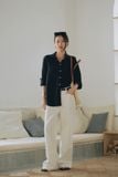  Áo sơ mi Nữ vải Linen dáng Regular 