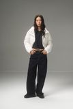  Quần jeans nữ dáng wideleg Raw 