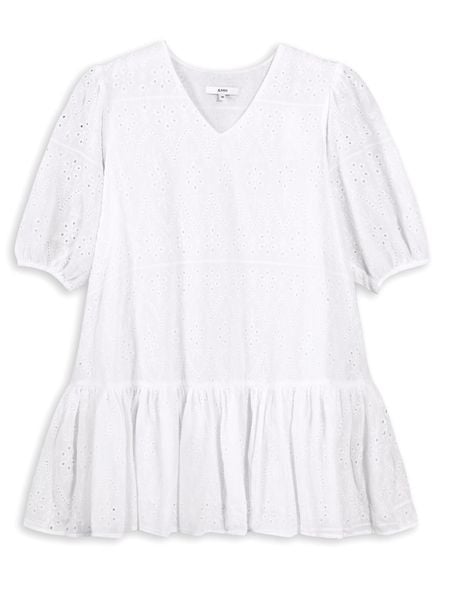  Váy ren mini dáng rộng 