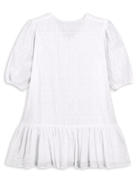  Váy ren mini dáng rộng 