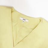  Đầm nữ cổ V vải poplin 