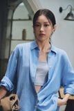  Áo sơ mi Nữ vải Linen dáng Regular 