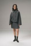  Chân váy Mini nữ xếp ly vải Suiting họa tiết kẻ 