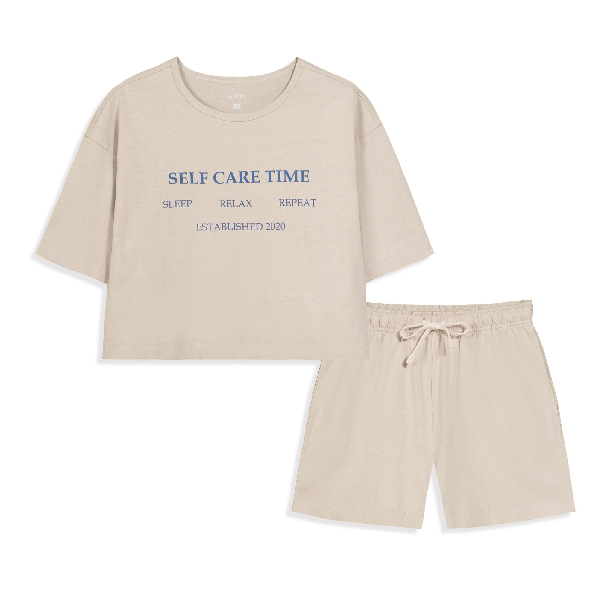  Set đồ mặc nhà nữ in slogan 