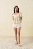  Áo nữ poplin kiểu babydoll 