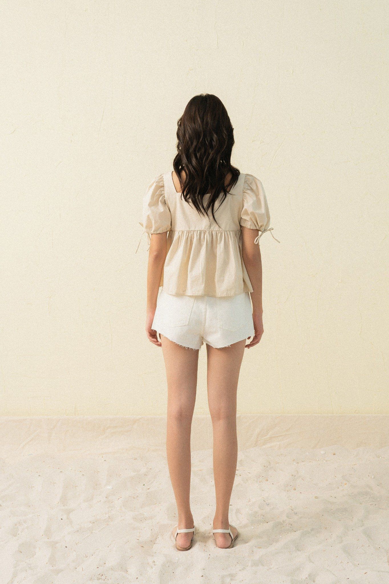  Áo nữ poplin kiểu babydoll 