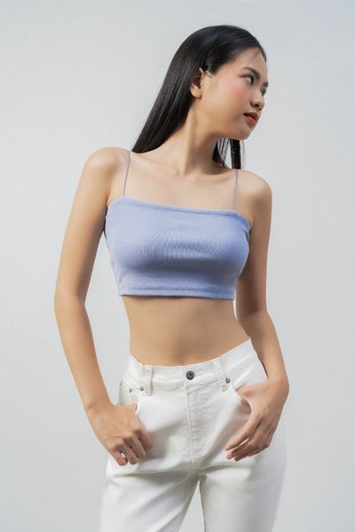  Áo hai dây nữ dáng crop 