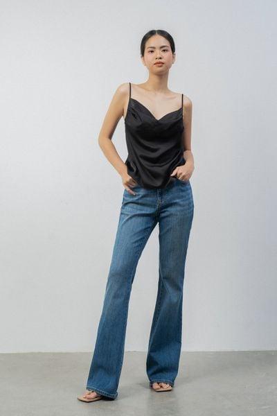  Quần Jeans nữ cạp cao dáng Flare 