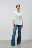  Áo sơ mi wrap nữ vải lụa satin 