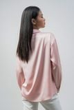  Áo sơ mi nữ vải lụa satin 